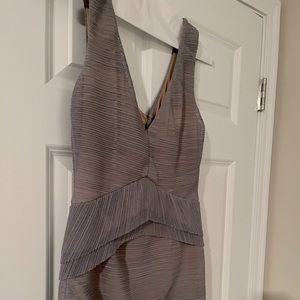 BCBG dress, size small, perfect for summer, adorable gray and nude